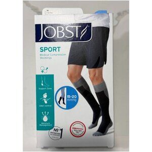 Jobst Sport Unisex Medical Compression Knee High Socks Grey Size XL